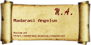 Madarasi Angelus névjegykártya